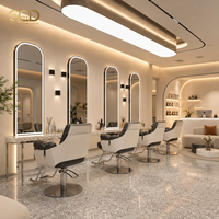 Mobilier de salon de coiffure sur mesure, poste de coiffage, chaises de salon, présentoirs, équipement de salon, design d'intérieur, aménagement complet
