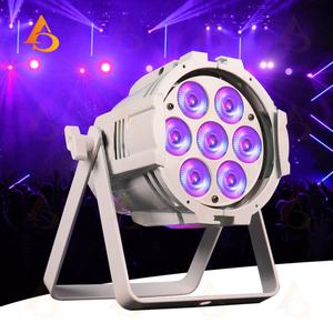 Nouveau produit personnalisé, projecteur LED PAR blanc 7 pièces 10W RGBWA UV DMX 512 - Product Image 1
