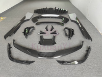 OEM gaya depan dan belakang penyebar bibir Spoiler belakang Fender belakang Splitter sisi rok untuk SF90 serat karbon kering Body Kit