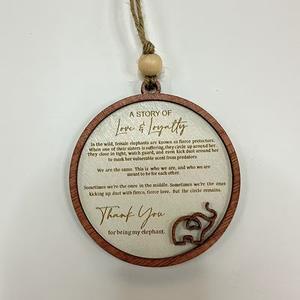 Nuevo Colgante Decorativo <span class=keywords><strong>de</strong></span> Madera con Diseño <span class=keywords><strong>de</strong></span> Elefantes, Regalo <span class=keywords><strong>de</strong></span> Amor y Lealtad, para Hermanas y Amigas, Adorno para el Hogar - Product Image 5