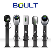 BOULT Nouvelle station de recharge domestique pour véhicules électriques de type 2 32A 22kW Wall Box-CE/IP65 Connecteur de charge rapide
