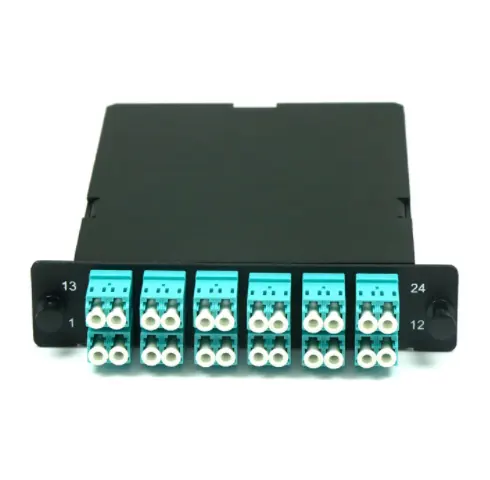 Factory Price Fiber Optic Box MPO 12 Duplex 24 Cores MPO MTP LC MM OM4 Fiber Optic Cassette Modules