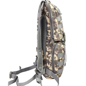 Tactical Camouflage Travel <b>Backpack</b> Camping & Hiking Pack with Internal Frame & Zipper, Waterproof for Off-Road Cycling - Product Image 2
