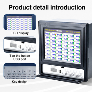 48채널 실시간 USB 데이터 로거 압력 유량 온도 센서 다채널 데이터로거 소프트웨어 포함 RS485 알람 - Product Image 3