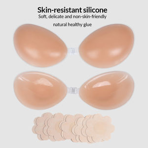 Reggiseno Adesivo Invisibile Senza Spalline e Senza Schienale in Silicone per Abiti da Sposa, Forte Adesione, Impermeabile, Copricapezzoli per Donna - Product Image 1