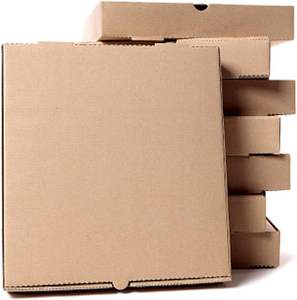 Caja de Pizza de Cartón Corrugado Marrón con Diseño Personalizado - Product Image 2