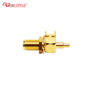 50Ohm PCB Mount RF Koaxial SMA Buchse rechtwinklig Crimp verbinder SMA-KWE Klemmen block für Kabel verbindung - Product Image 6