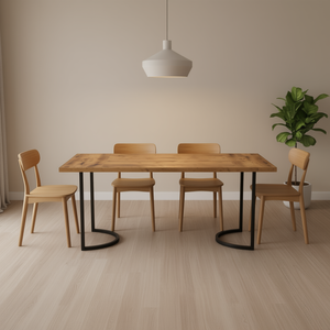 1PC 71 pollici grande tavolo da pranzo rettangolare in legno tavolo da cucina per 6-8 persone - Product Image 2