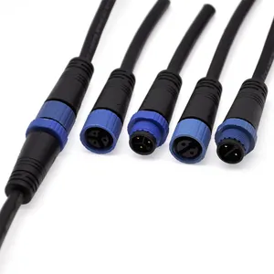 Grosir kabel listrik connector water proof-Kabel Listrik Konektor Tahan Air Ip68 Pria Wanita, Konektor Pencahayaan Led