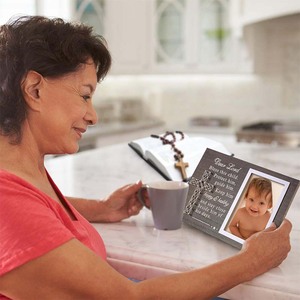 Decoración del hogar de lujo Bautismo Marco DE FOTOS Decoración de guardería Recuerdo marco de fotos familiar marco de fotos de madera - Product Image 6