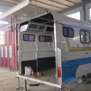 Remorque de voyage pour chevaux HERUI Pro-Rider Triple-Horse homologuée DOT, en aluminium, avec col de cygne, climatisée et équipée d'un équipement complet pour 2 personnes - Product Image 5