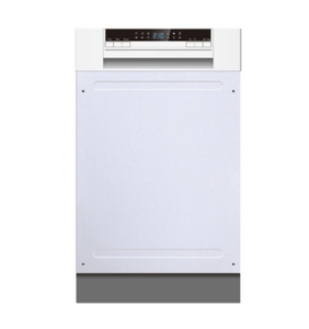 Lave-vaisselle semi-encastrable Smad en acier inoxydable pour la maison et la cuisine, avec DDB15-60BBG*-12G, 45 cm, avec verrouillage enfant - Product Image 1