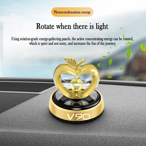 Désodorisant pour voiture solaire apple modèle console centrale décoration accessoires d'intérieur de voiture - Product Image 5