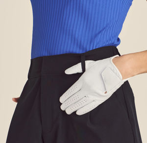Gants de golf en cuir Cabretta souple personnalisés pour femmes main gauche prix d'usine accessoires de golf OEM/ODM disponibles - Product Image 4