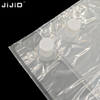 JIJID Voedselveilige 10L BIB Zakdoos Duurzame Schroefringklep Vloeistofzak voor Sap, Kookolie, Bier, Champagne, Tequila, Aanpasbaar