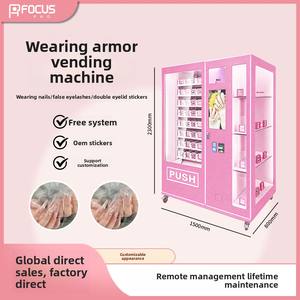 Máquina expendedora inteligente de autoservicio de belleza para uñas acrílicas, totalmente automática, con escaneo de código, sin personal, 24 horas, para láminas metálicas. - Product Image 3