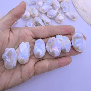 Grote maat 15-20mm natuurlijke 3A kwaliteit losse parel barok visstaart verspreide parel witte Edison zoetwaterparel - Product Image 6