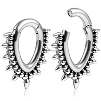Evorte 316L Acier inoxydable plaqué or 18 carats 6 mm 0G 1G 2G Dilatateurs d'oreille Plug Tunnel Expander Punk Hip Hop Bijoux de corps