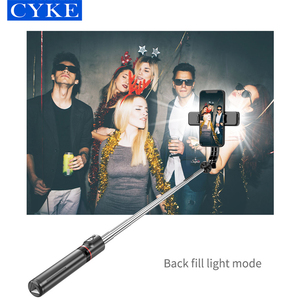 Trépied à selfie CYKE avec double éclairage de remplissage, monopode portable extensible pour téléphone, bâton à selfie <span class=keywords><strong>Bluetooth</strong></span> pour <span class=keywords><strong>iPhone</strong></span> L13d - Product Image 6