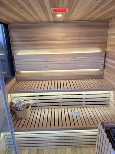 Sauna moderne Polar Armor avec panneaux en aluminium et cèdre rouge pour les températures extrêmes, idéal pour les villas et complexes de luxe haut de gamme. - Product Image 5