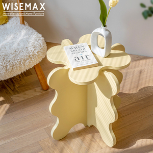 Nội Thất Phòng Khách Tròn Nhỏ Hiện Đại Giá Rẻ WISEMAX Đồ Nội Thất Ghế Đẩu Gỗ Bàn Cạnh Giường Bàn Sofa Bàn Cuối Bàn Cà Phê - Product Image 3