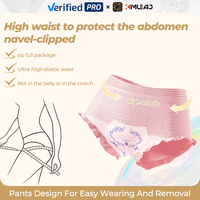 Kimlead Damen Erwachsene Teenager Hygienehosen 6-Lagig Mädchen-Unterwäsche Weibliche Menstruations-Windel Ersatz für Damenbinden