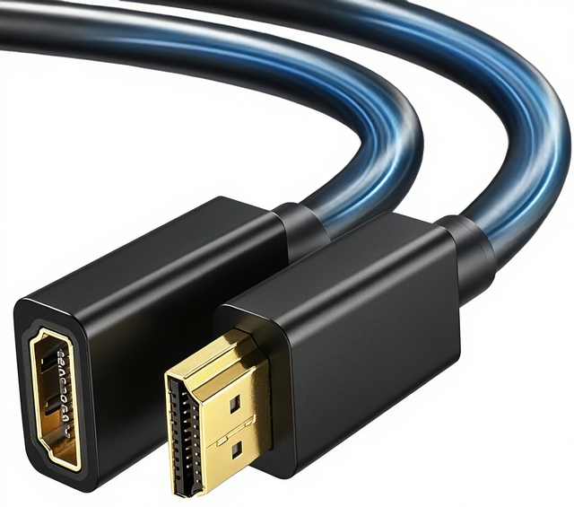 HDTV Male Female Extension Cable 2.0 4K Ultra Long Copper-clad Steel Conductor for TV PC Monitor Projector Computer Accessories
