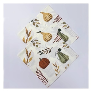 定制2层餐巾，带标志图纸一次性晚餐鸡尾酒饮料白色印花餐巾薄纸餐巾 - Product Image 6