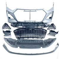 Pour Audi A7/S7, mise à niveau vers un style RS7, calandre de pare-chocs avant avec lèvre avant, 2019-2020, matériau ABS, ajustement OEM