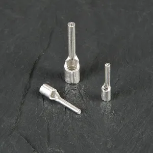 PTN1.25-10 Non-Insulated Pin Terminal Naked Needle Terminal Pin Connector Terminal Cable Lugs Pin Type