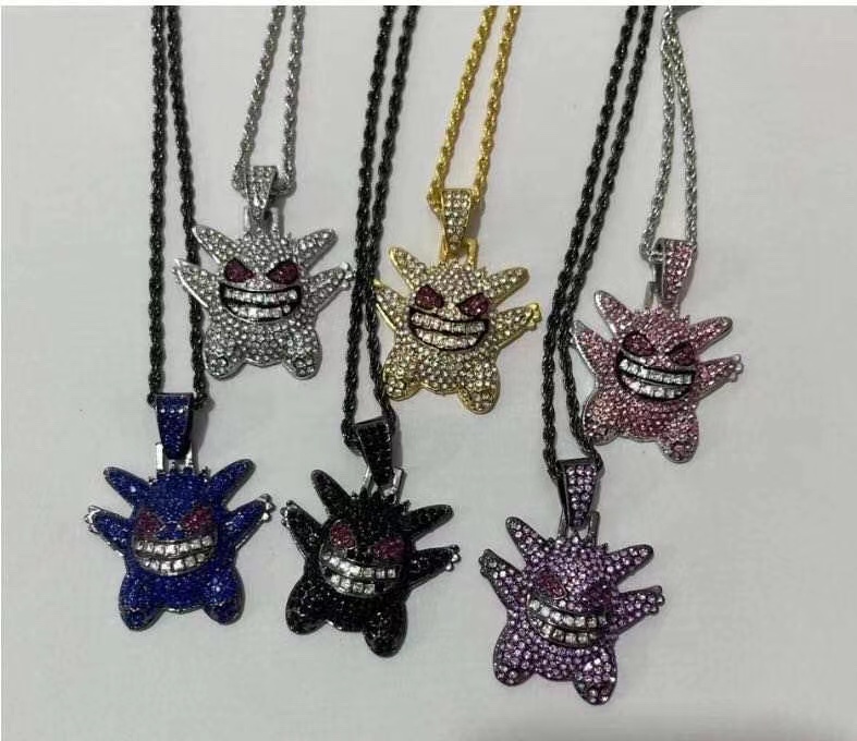 送料関税込【King Ice x Pokemon】Gengar Necklace☆国内発送♪ Gengar Necklace | Pokémon Jewelry | King Ice