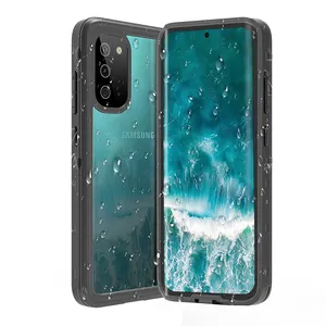 Free upc service supplied full cover ip68 certified 6.5ft underwater s20 water proof cell phone case for samsung s20 series