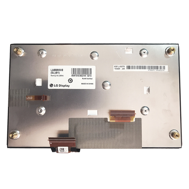 Stock Original Used 8.0\" 800x480 TFT Touch LCD Screen IPS Type LVDS Interface Models LA080WV8-SL02 and LA080WV8-SL01