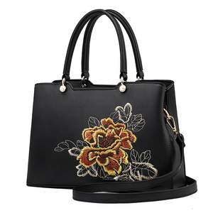 Bolsos de Mujer a la Moda, Estilo Nuevo, Bolso Bandolera de Cuero PU, Bolso de Mano con Bordado Diagonal - Product Image 5