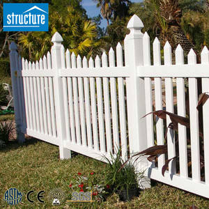 Clôture en cèdre facile à installer Clôture blanche en PVC pour fêtes japonaises - Product Image 2