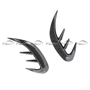 New Dry Carbon Rear Bumper Rocker Winglet Side Skirts <b>Splitters</b> for Mercedes Benz W118 C118 CLA45 CLA35 Auto Tuning - Product Image 3