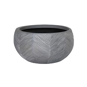 Vase gris LOWA DIAM. 31 H. 15.5 - Product Image 1