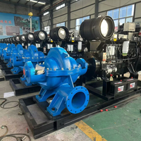 Pompe à eau centrifuge monophasée haute pression à moteur diesel pour irrigation agricole, double alimentation, personnalisable CE ISO