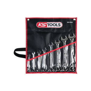 8-Piece Metric Combination <b>Wrench</b> <b>Set</b> 17mm CrV Steel <b>Ratchet</b> with Chrome Finish for DIY Industrial Use Customizable OEM Support - Product Image 1