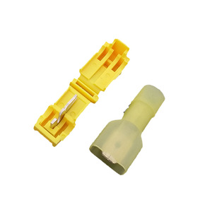 Yellow Wire <b>Connector</b> T3 Type Rectangular ABS Housing Copper Contact For Wire Connections - Product Image 1