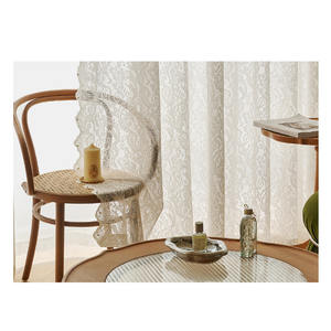 Tenda in Pizzo Stile Francese, Trasparente e Resistente all'Abrasione, con Motivo Floreale per Camera da Letto e Soggiorno, Nuova Collezione Phoenix 2024 - Product Image 5