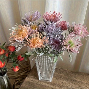 1 Stück künstliche Chrysantheme, 2 Blumen – perfekt für Hochzeiten, Verlobungen und Heimdekoration - Product Image 2