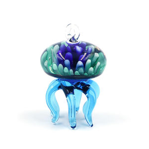 무라노 램프 워크 수제 교수형 유리 문어 해파리 장식 - Product Image 4