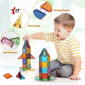 Artículos de tendencia 2025 Rompecabezas 3D Imán Construcción <span class=keywords><strong>Animales</strong></span> Bloque mágico STEM <span class=keywords><strong>Bosque</strong></span> Diamante Azulejos magnéticos para niños con coche - Product Image 5