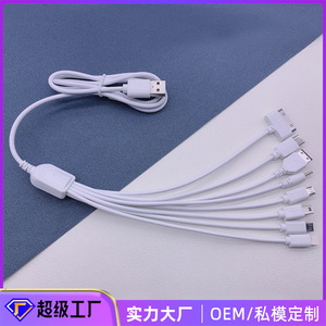 Multifunction 4 In 1 <b>Charging</b> <b>Cable</b> <b>Type</b> <b>C</b> For Iphone Android Fast <b>Charging</b> TPE Jacket Pure Copper Conductor Data <b>Cable</b> - Product Image 3