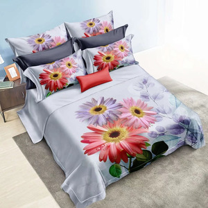 Vỏ Gối In 3D Microfiber 100% Sợi Nhân Tạo Vỏ Chăn Hoa Hướng Dương Bộ Chăn Ga Gối Hoa Màu Vàng Bộ Sưu Tập - Product Image 5