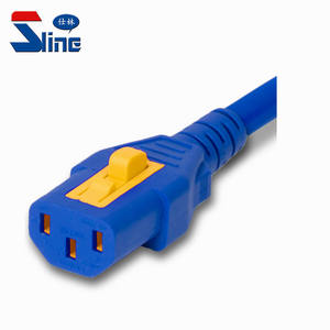 Venta de fábrica IEC320 C14 a C13 V Lock <span class=keywords><strong>Cable</strong></span> de alimentación 10A 250V Longitud y color personalizados - Product Image 3