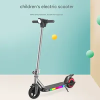 Trottinette électrique rechargeable pour enfants, 130W, lumière LED de 6,3 pouces, 2 roues, étanche IPX4, pour enfants de 4 à 15 ans