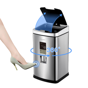 Poubelle intelligente moderne en acier inoxydable avec capteur à induction, personnalisable pour <span class=keywords><strong>la</strong></span> chambre, le bureau, les restaurants, fonctionne sur piles - Product Image 5
