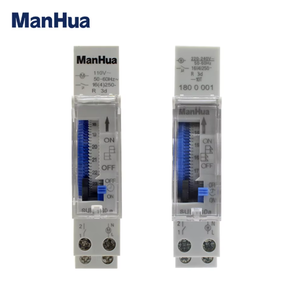 Manhua SUL180a 220V AC 16A/20A <span class=keywords><strong>Programmable</strong></span> Minuterie Mécanique <span class=keywords><strong>Interrupteur</strong></span> 24 Heures <span class=keywords><strong>Horaire</strong></span> Quotidien Boîtier Transparent Entrée Rail Din - Product Image 1